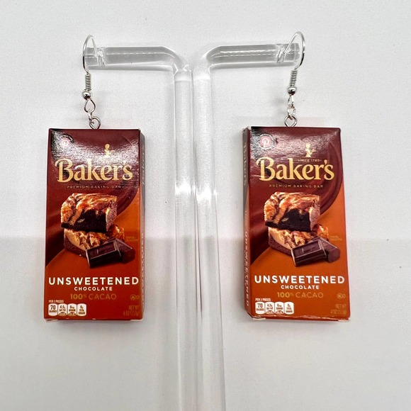 Baker Earrings - Chocolate Box Earrings - Mini Brands Earrings - Gift for Bakers - Picture 1 of 7